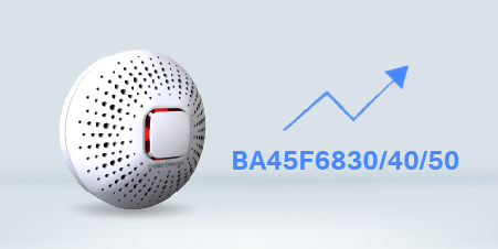 Holtek объявил о выпуске новых м/к серий BA45F6830 / BA45F6840 / BA45F6850 для детекторов CO/GAS